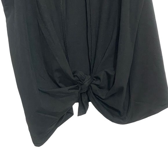 Athleta XL Black Tank Open Back Ties at Waist - Picture 6 of 6